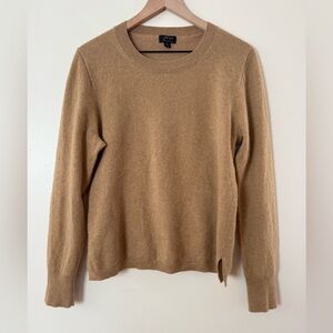 J. Crew Cashmere Sweater in Camel Tan color Size XL